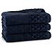 Asciugamano Oscar - 50x100 cm - Blu scuro - Antibatterico - Morbido come il velluto - Cotone egiziano - Foto miniatura 4