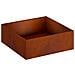 Vaso da giardino Ruggine 60 x 60 x 20 cm Acciaio Corten - Foto miniatura 1