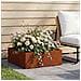 Vaso da giardino Ruggine 60 x 60 x 20 cm Acciaio Corten - Foto miniatura 2