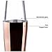 62286 - Shaker per cocktail Boston in acciaio inox, shaker professionale con 2 bicchieri - Foto miniatura 2
