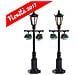 Vecchi Lampioni Inglesi - Old English Lamp Post Set Da 2 Cod 74231 - Foto miniatura 1