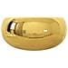 Lavandino 40x15 Cm In Ceramica Oro - Foto miniatura 5