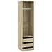 Armadio Cassetti Rovere Sonoma 50x50x200 cm Legno Multistrato - Foto miniatura 2