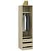 Armadio Cassetti Rovere Sonoma 50x50x200 cm Legno Multistrato - Foto miniatura 3