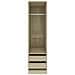 Armadio Cassetti Rovere Sonoma 50x50x200 cm Legno Multistrato - Foto miniatura 4