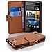 Cadorabo Custodia Compatibile Con Htc Desire 500 In Marrone Cioccolata - Coperchio Protettivo In Ecopelle Testurizzata E Tasca Per Carte Di Credito - Foto miniatura 2