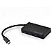 Cadorabo Hub Usb 3.0 Multi-interfaccia A 4 Porte Plug & Play Con Spinotto Usb-c Jack Type-c E Alimentatore Adatto A Laptop, Tablet E Dispositivi Moderni Con Porta Di Ricarica Usb-c In Nero - Foto miniatura 2