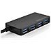 Cadorabo Hub Usb 3.0 Multi-interfaccia A 4 Porte Plug & Play Con Spinotto Usb-c Jack Type-c E Alimentatore Adatto A Laptop, Tablet E Dispositivi Moderni Con Porta Di Ricarica Usb-c In Nero - Foto miniatura 3