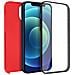 Cover Iphone 12 / 12 Pro Silicone Fronte Retro Ricopre Lo Schermo Rosso - Foto miniatura 1