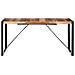 Tavolo Da Pranzo 160x80x75 Cm Legno Massello Finitura Sheesham - Foto miniatura 3