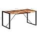 Tavolo Da Pranzo 160x80x75 Cm Legno Massello Finitura Sheesham - Foto miniatura 6