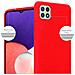 Custodia Compatibile Con Samsung Galaxy A22 5g In Frost Rosso - Coperchio Protettivo In Silicone Tpu Flessibile - Foto miniatura 3