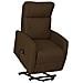Poltrona Alzapersona Marrone Scuro in Tessuto - Foto miniatura 1