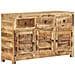Credenza 110x30x65 cm in Legno Massello di Mango - Foto miniatura 1