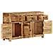 Credenza 110x30x65 cm in Legno Massello di Mango - Foto miniatura 2