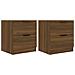 Comodini 2 Pz Rovere Marrone In Legno Multistrato - Foto miniatura 1