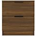Comodini 2 Pz Rovere Marrone In Legno Multistrato - Foto miniatura 3
