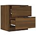Comodini 2 Pz Rovere Marrone In Legno Multistrato - Foto miniatura 5