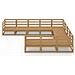 Set Divani da Giardino 10 pz in Legno Massello di Pino - Foto miniatura 3
