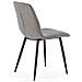 Pack 4 Sedie Sagi Rivestite In Tessuto Grigio - Foto miniatura 4
