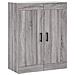Armadietti A Parete 2 Pz Grigio Sonoma In Legno Multistrato - Foto miniatura 10
