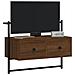 Mobile Tv A Muro Rovere Marrone 60,5x30x51 Cm Legno Multistrato - Foto miniatura 3