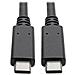 Tripp Lite U420-003-g2-5a Cavo Usb 0,914 M Usb 3.2 Gen 2 [3.1 Gen 2] Usb C Nero (eaton Tripp Lite Series Usb-c Cable [m/ - Foto miniatura 1