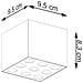 Lampada Da Soffitto Ozzy Nero Led Sl. 1211 - Minimalista Lampade Da Soffitto Nero 8.3x9.5x9.5 Cm - Foto miniatura 7