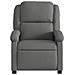 Poltrona Massaggiante Reclinabile Grigio Scuro In Tessuto - Foto miniatura 3