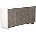 Credenza Carlile Bianco E Grigio Effetto Cemento - Foto miniatura 1