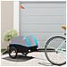 Rimorchio Da Bici Nero E Blu 30 Kg In Ferro - Foto miniatura 1