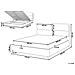 Letto Matrimoniale Con Contenitore Velluto Beige 160 X 200 Cm Batilly - Foto miniatura 5