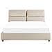 Letto Matrimoniale Con Contenitore Velluto Beige 160 X 200 Cm Batilly - Foto miniatura 7