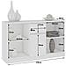 Cassettiera B17, 1 anta e 1 cassetto, 120x40x77 cm, Colore Bianco - Foto miniatura 6