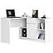 Cassettiera B17, 1 anta e 1 cassetto, 120x40x77 cm, Colore Bianco - Foto miniatura 7