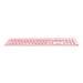 Tastiera Wireless 00220284  (Layout Tedesco) Colore Rosa - Foto miniatura 2