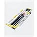 Ks-2036 (bianco / Giallo) - Keycaps Pbt [eng] - Foto miniatura 4