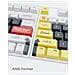 Ks-2036 (bianco / Giallo) - Keycaps Pbt [eng] - Foto miniatura 5