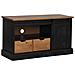 Mobile Porta Tv Halden Con Anta Scorrevole Nero 110x40x60 Cm - Foto miniatura 2