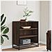 Credenza Rovere Marrone 68x35x76 Cm In Truciolato E Metallo - Foto miniatura 3
