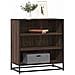 Credenza Rovere Marrone 68x35x76 Cm In Truciolato E Metallo - Foto miniatura 1