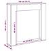 Cornice per Camino Rovere Marrone 100x20x100 cm in Truciolato - Foto miniatura 9