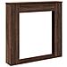 Cornice per Camino Rovere Marrone 100x20x100 cm in Truciolato - Foto miniatura 1