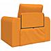 Divano Letto a Terra 2-in-1 Giallo Scuro 98x71x83 cm Tessuto - Foto miniatura 7