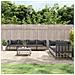 Set Divani da Giardino 9 pz con Cuscini Antracite in Polyrattan - Foto miniatura 2