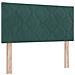 Letto Box Spring con Materasso Verde Scuro 100x200 cm Velluto - Foto miniatura 7