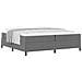 Struttura Letto Grigio Chiaro 200x200 cm Tessuto in Corduroy - Foto miniatura 1