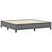 Struttura Letto Grigio Chiaro 200x200 cm Tessuto in Corduroy - Foto miniatura 3