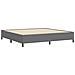 Struttura Letto Grigio Chiaro 200x200 cm Tessuto in Corduroy - Foto miniatura 6