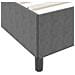 Struttura Letto Grigio Chiaro 200x200 cm Tessuto in Corduroy - Foto miniatura 7